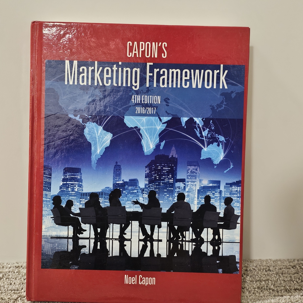 Capon's Marketing Framework 4th Edition Book